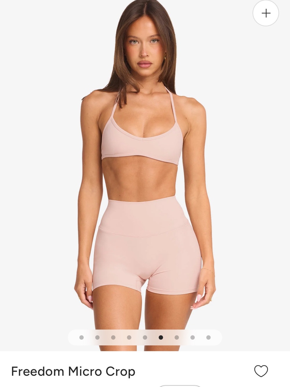 CSB Freedom Micro Crop - Women's Light Pink Sports Bra